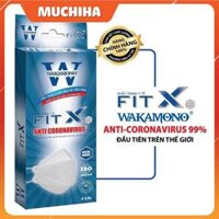 Khẩu Trang Wakamono Chính Hãng, Khẩu Trang Wakamono FIT X 4D Chống 99% Vi Khuẩn