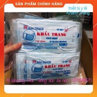 Khẩu trang y tế 3 lớp Bảo Thạch tiệt trùng từng cái, túi 50 chiếc
