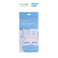 Khẩu trang y tế  3 lớp chất lượng cao Pharmacity lọc khuẩn trên 99 - Gói 10 cái - XANH