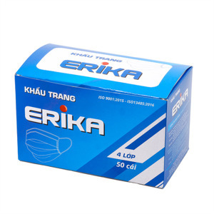 Khẩu trang y tế 4 lớp erika hộp 50 cái