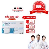 Khẩu Trang Y Tế 4 Lớp Màu Trắng Tenamyd Chính Hãng - MÀU ĐEN