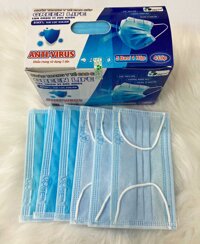 Khẩu trang y tế 4 lớp vải SMS kháng khuẩn GREEN LIFE SEN VIỆT đủ các màu xanh, trắng, xám, hồng, đen - GREEN LIFE XANH
