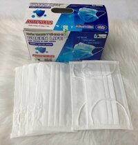 Khẩu trang y tế 4 lớp vải SMS kháng khuẩn GREEN LIFE SEN VIỆT đủ các màu xanh, trắng, xám, hồng, đen - GREEN LIFE TRẮNG