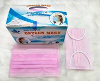 Khẩu trang y tế 4 lớp vải SMS kháng khuẩn GREEN LIFE SEN VIỆT đủ các màu xanh, trắng, xám, hồng, đen - OXYGEN MASK HỒNG