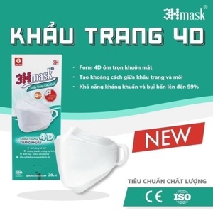 Khẩu trang y tế cao cấp Vĩnh Tiến 4D 3Hmask
