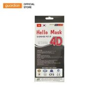 Khẩu Trang Y Tế Đen 4D Hello Mask Hộp 10 Cái