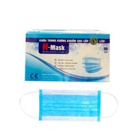 Khẩu trang y tế kháng khuẩn H-Mask 4 lớp hộp 50 cái, hàng chuẩn xuất Châu Âu, chống bụi, bảo vệ sức khỏe