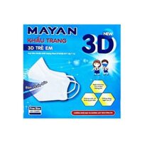 Khẩu trang y tế Mayan 3D trẻ em hộp 10 chiếc