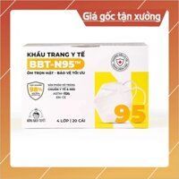 KHẨU TRANG Y TẾ N95 (4 LỚP, HỘP 20 CÁI SẢN PHẨM CỦA BÔNG BẠCH TUYẾT)