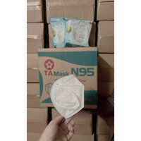 Khẩu trang y tế N95 TA Mask màu trắng kháng khuẩn trống bụi mịn ( Thùng 200 chiếc )