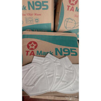 Khẩu trang y tế N95 TA MASK kháng khuẩn, lọc bụi mịn, thiết kế ôm vừa khít gương mặt và thở dễ dàng (Thùng 200 chiếc)