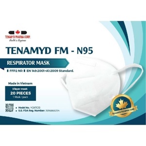 Khẩu trang y tế N95 Tenamyd 5 lớp ( hộp 20 cái )