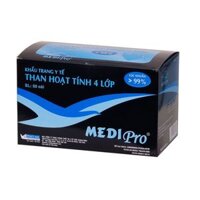 Khẩu trang y tế than hoạt tính 4 lớp Medipro