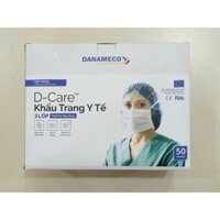 Khẩu trang y tế tiệt trùng dây buộc Danameco,khẩu trang phẫu thuật, hộp 50 chiếc