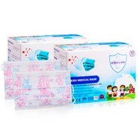 Khẩu Trang Y Tế Trẻ Em Hoạt Hình 4 Lớp Kids Medical Mask - 50 Miếng