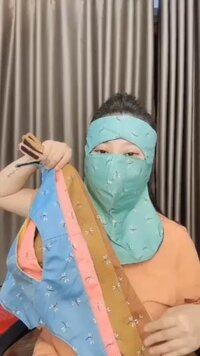 Khẩu Trang Yếm Khẩu Trang Ninja Chống Nắng Che Trán Và Cổ , Bịt Kín Tai, Có Miếng Dán Phía Sau