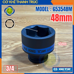 Khẩu tuýp 3/4 inch Kingtony 653548M