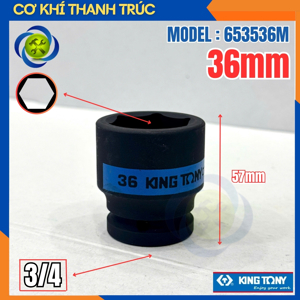 Khẩu tuýp 3/4 inch Kingtony 653536M