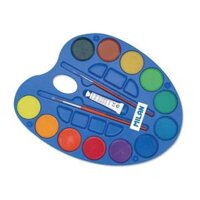 Khay 12 Màu Nước  2 Cọ ống Bơm Nước Milan 054412