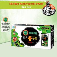 Khay 15 Hộp Sữa Đậu Nành Đậu Đen Vegemil Giàu Canxi 190ml (Black Bean Soymilk)