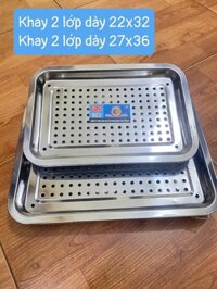 khay 2 lớp 27x36 dày đẹp