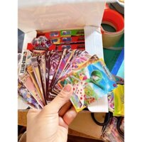 khay 20 bộ thẻ bài pokemon ( mỗi bộ kèm một thẻ vip)