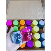 Khay 24 hộp Slime,Slam Nhũ Trong Xuốt Siêu Đẹp