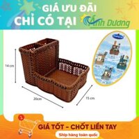 Khay 3 Ngăn Đa Năng Khay Đựng Đũa Muỗng Nhà Hàng Quán Ăn