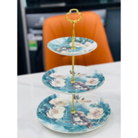 Khay 3 tầng đựng bánh kẹo, hoa quả