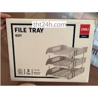 Khay 3 tầng nhựa Deli cao cấp 9217