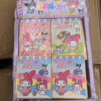 Khay 40 sổ Sticker chủ đề Sanrio, Kumori siêu xinh cho bé(12/tờ quyển )