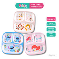 Khay Ăn Cơm Cho Bé 3 Ngăn Melamin Vuông