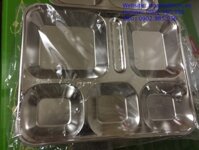 Khay Ăn Cơm Inox 304 Cao Cấp