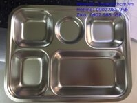 Khay Ăn Cơm Inox 5 Ngăn