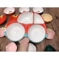 KHAY ĂN DẶM Ô TÔ SỨ LỚN an toàn cho bé