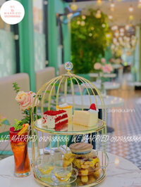 Khay Bánh 2 Tầng Đĩa Gương - KBLC007