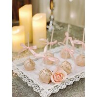 Khay Bánh Chữ Nhật Trắng/Gold,Đế Bánh Tròn,Trái Tim,Kệ Bánh Lẻ Size 20-25-30cm decor trang trí