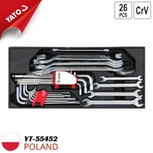 Khay bộ cờ lê, lục giác tổng hợp Yato YT-55452
