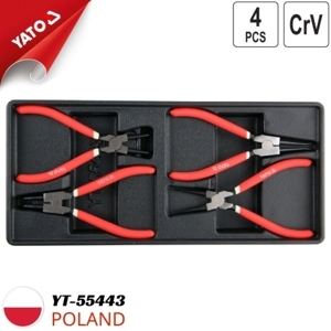 Khay bộ kìm phe 4 chi tiết Yato YT-55443