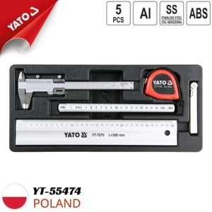 Khay bộ thước đo tổng hợp 5 chi tiết Yato YT-55474