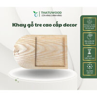 Khay cafe gỗ tre hình bức ảnh chống trượt bưng nước uống bày trí thức ăn decor bàn ăn chụp ảnh - THATUWOOD