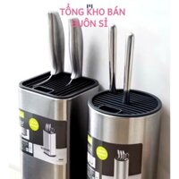 KHAY CẮM DAO TRÒN,  Ống để dao kéo 12 ngăn inox cao cấp - MA: KHAYDEDAO47