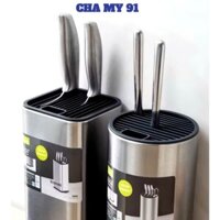 KHAY CẮM DAO TRÒN,  Ống để dao kéo 12 ngăn inox cao cấp - MA: KHAYDEDAO47