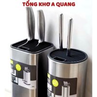 KHAY CẮM DAO TRÒN,  Ống để dao kéo 12 ngăn inox cao cấp - MA: KHAYDEDAO47