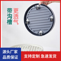 Khay Chậu hoa di động rãnh có bánh xe thông gió ẩn bánh xe đa năng nhựa di chuyển chậu hoa hiện vật đế đế Đế