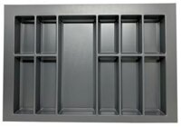 Khay chia cho ngăn kéo tủ bếp Hafele 800 mm màu xám 556.52.248