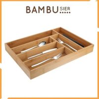Khay chia ngăn kéo tủ bếp bằng gỗ tre