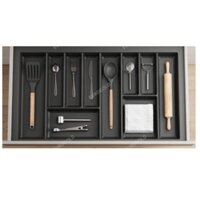 Khay chia nhựa màu xám vân Carbon Eurogold ETC450CB