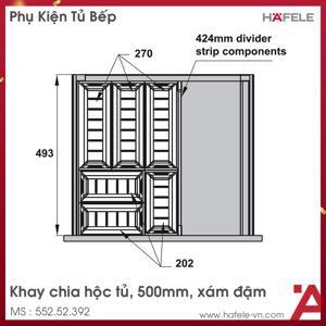 Khay chia thìa dĩa Hafele 552.52.392