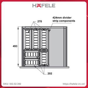 Khay chia thìa dĩa Hafele 552.52.392
